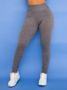 Kit 2 Pants Thermal Leggings Plush Winter Leg Felpuda Flannel Tarelles - 彩色 - 查看 3