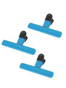 Pinzas para patatas fritas, pinzas grandes portátiles para bolsas de patatas fritas, clips de agarre hermético de varios tamaños para almacenamiento de alimentos con sello hermético, herramienta de sellado para bolsas de patatas fritas, ropa, papeles y carpetas, accesorios de organización de cocina