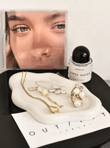 Cloud Shaped Resin Tray, Nordic Style Jewelry Storage Tray, Jewelry Collection Decorative Tray, Jewelry Display Tray, Women's Gift, Home Decor Bedroom Decor