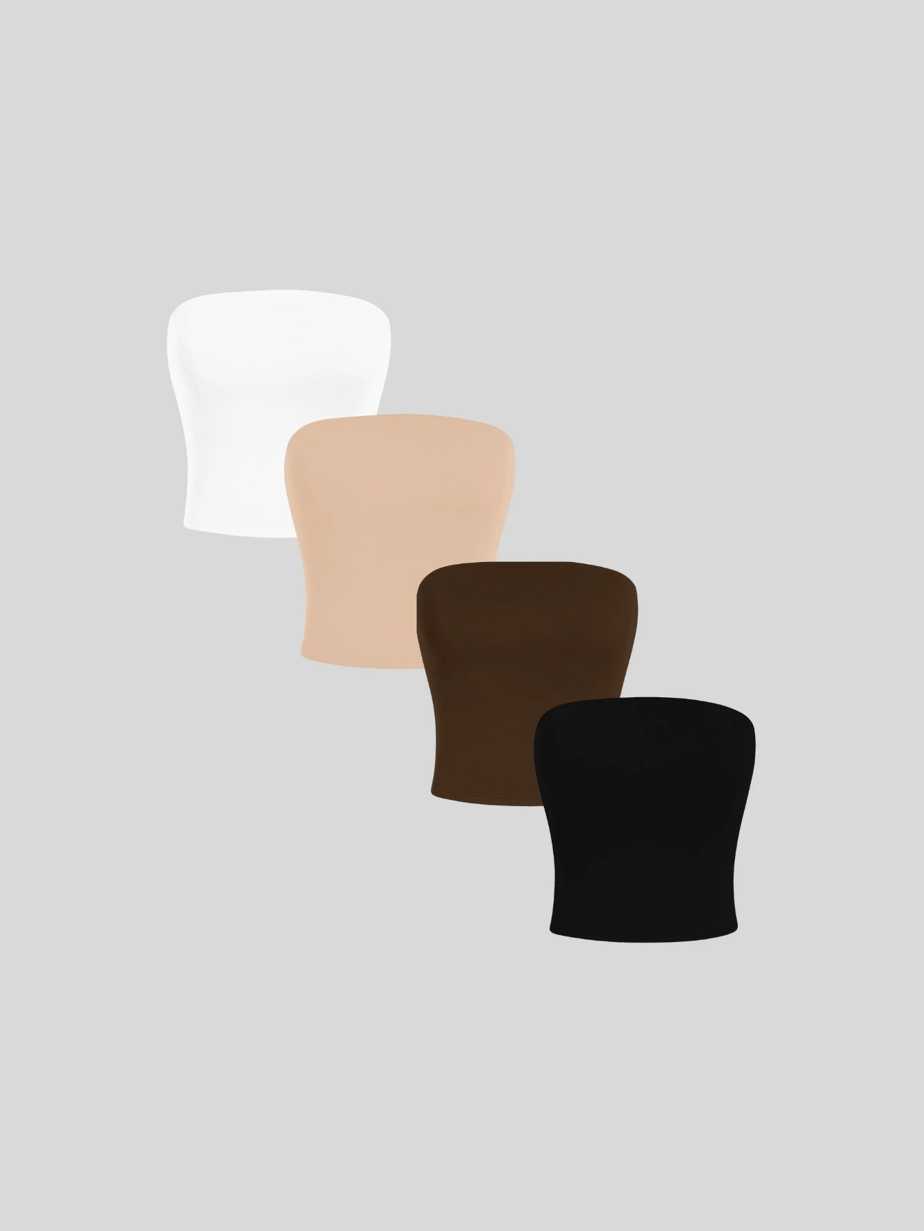 Women Tops - Blanco, beige, marrón y negro - Ver 1