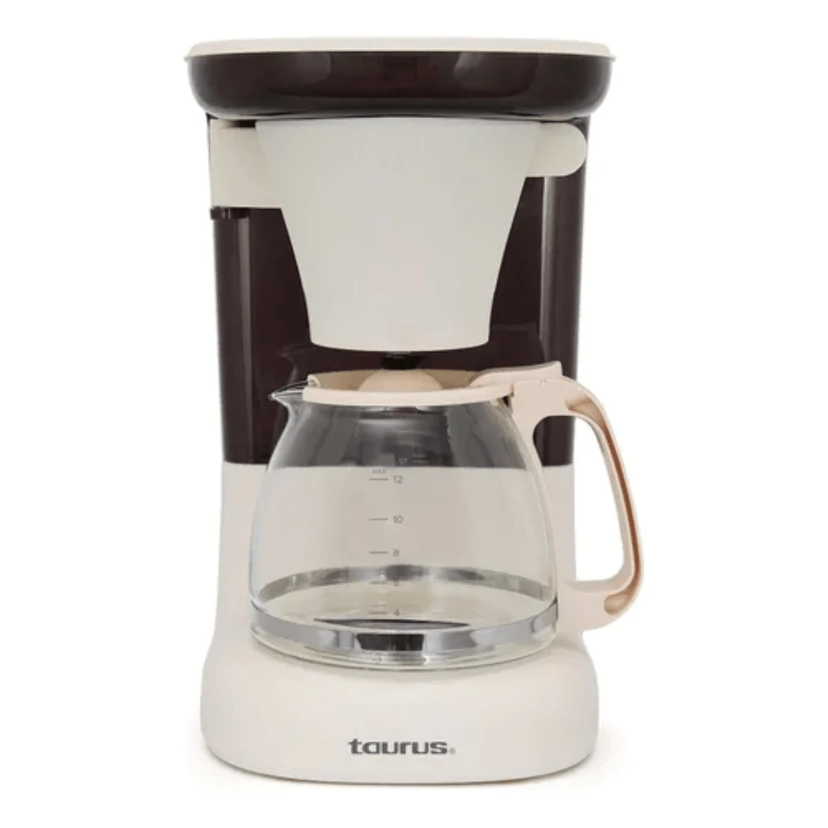 Taurus Cafetera Tau.rus Velvet ECO Con Filtro Lavable, Antigoteo, Para 12 Tazas, Beige - Tipo de Enchufe A USA (110-127V) - Ver 1