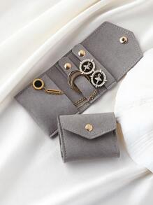 Portable Multifunctional Small Jewelry Roll Bag Storage Bag Mini Storage Newspaper Earrings Ring Necklace Storage Bag, Suitable For Travel, Vacation, School Rebate, Vacation Camping, Send Girlfriends, Send Girlfriends, Send Mom, Send Their Own Perfect Holiday Gift! Back To School