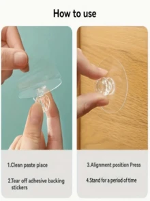 5 szt. kryształowych dwustronnych samoprzylepnych uchwytów, uchwyty do drzwi szafek, kryształowe uchwyty do drzwi, samoprzylepne uchwyty do szuflad do szafy, szafki kuchennej, toaletki łazienkowej, mebli, okien - przezroczyste kryształowe uchwyty do drzwi, okrągłe uchwyty typu push-pull, bez konieczności wiercenia, samoprzylepne uchwyty do szafek, wystrój domu, wszechstronne zastosowanie, losowy kolor i styl - Wielokolorowe - Zobacz 11