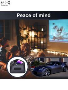 Funda con bloqueo de señal RFID de material de fibra de carbono para protección de privacidad para teléfono móvil. Estuche con blindaje anti-rastreo y anti-hackeo para billetera, billetera pequeña y monedero de mujer
