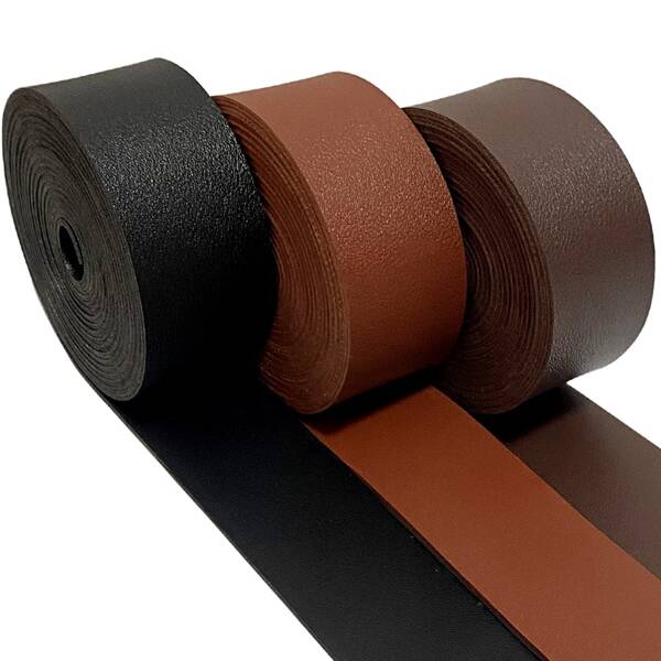 1 Roll 98 Inch X 1.2 Inch Double Sided Synthetic Leather Strap, DIY Artificial Leather Strip, Dual-Sided Faux Leather Tape Suitable For Handbag Straps, Watch Bands, Leashes, Collars, Necklaces, Bracelets, Belts, Backpack Straps, Hat Decorations, Clothing Embellishments, Keychains, DIY Craft Projects