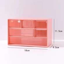 1pc Drawer Organizer, Makeup And Jewelry Storage Box, Suitable For Office Use. Vanity, Bathroom, College Dorms, Closets, Desks. Bedroom, Living Room, Stationery Organizer Box. Dust-Proof Stackable Storage Drawers For Women Storage Organizer Travel Essentials Father Gift