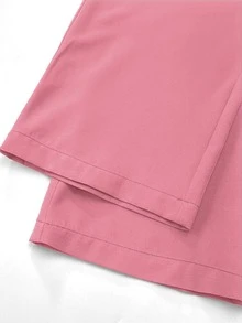 V领速干医用工作服套装，新款设计 | 弹力轻盈 | 适合医院、诊所及居家休闲穿着 | 多口袋 - 粉色 - 查看 8
