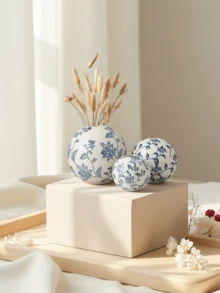 Um Vaso Esférico Dourado de Luxo Leve, Adequado para a Sala de Estar, Sala de Jantar, Escritório, Hall de Entrada...