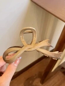 Fashionable Minimalist Butterfly Hair Clip, Acrylic Barrette With High-End Feel, Large Size For Voluminous Hair, Korean Style Back To School - Multicolor - View 5