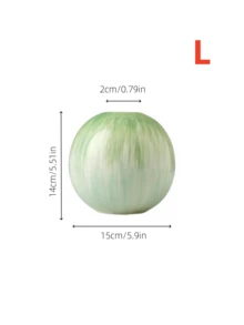 Um Vaso Esférico Dourado de Luxo Leve, Adequado para a Sala de Estar, Sala de Jantar, Escritório, Corredor...