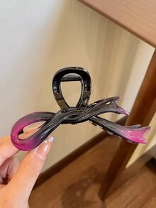 Fashionable Minimalist Butterfly Hair Clip, Acrylic Barrette With High-End Feel, Large Size For Voluminous Hair, Korean Style Back To School - Multicolor - View 8