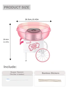 SCISHARE 1 pièce Machine à barbe à papa 500W avec prise murale, machine à bonbons, machine à bonbons pour enfants avec autocollants de barbe à papa