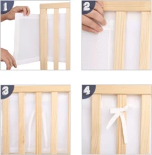 Breathable Mesh Liner For Cot Beds 2 PCS Baby Crib Surrounds 3D Mesh Lining UK - White - View 5