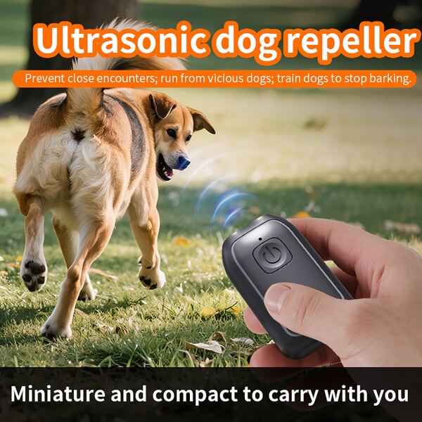 1 Mini Portable Ultrasonic Dog Repellent, Handheld Anti Barking Device With LED Light, USB Rechargeable, Remote Ultrasonic Barking Deterrent, Pet Training Tool, Alternative To Pain Shock Collar, Portable And Easy To Carry, Prevents Dog Bites, Suitable For Outdoor Use.