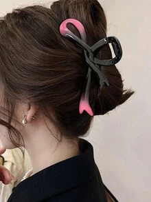 Fashionable Minimalist Butterfly Hair Clip, Acrylic Barrette With High-End Feel, Large Size For Voluminous Hair, Korean Style Back To School - Multicolor - View 11