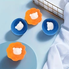1pc/5pcs/10pcs Reusable Laundry Hair Catcher, Machine Washable Lint Removal Cleaning Balls For Pet Lovers, Effectively Removes Pet Hair From Clothes And Fabrics