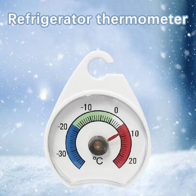 Termômetro para geladeira ou freezer, com mostrador de 1/2 peças, área codificada por cores. Perfeito para famílias, restaurantes, bares e cafés.