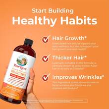 Liquid Multivitamin For Women With Lustriva® – Hair Growth, Skin, And Energy Support – Biotin 10,000mcg, B-Complex, Vitamin D & C – Peach Mango Flavor – 30 Fl Oz - 1 chai - Xem 4