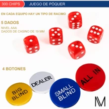 Juego de 500 fichas de poker con maletín metálico y barajas set completo para aficionados incluye accesorios resistentes y práctico para transportarse. - Plateado - Ver 4