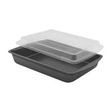Mainstays 9" X 13" Nonstick Steel Cake Pan With Plastic Lid - Multicolor - View 2