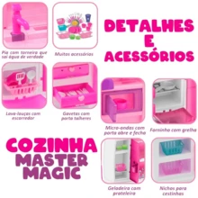 Master Magic Children's Kitchen Complete With Refrigerator, Oven And Real Water Dispenser - Magic Toys 7901 - 玫瑰 - 查看 2