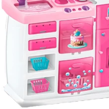 Master Magic Children's Kitchen Complete With Refrigerator, Oven And Real Water Dispenser - Magic Toys 7901 - 玫瑰 - 查看 3
