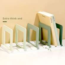 Organizador de Mesa Modular Desmontável com 4 Prateleiras, Prateleira de Exibição e Armazenamento, Verde Gradiente