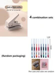 1 pièce Mini perforateur manuel rond à simple trou avec plusieurs options de couleurs, adapté pour percer des trous dans du papier à feuilles mobiles, des matériaux d'archivage, du carton fait-maison, des cahiers et des journaux, idéal pour les étudiants et les travailleurs de bureau