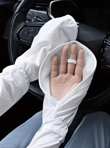 Summer Driving Arm Sleeves, Breathable Sunscreen Sleeves, Available In Grey 1 Pair/Blue 1 Pair/Pink 1 Pair/Black 1 Pair/White 1 Pair