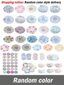 Set de 3/5 piezas de gorros de ducha reutilizables y gruesos a prueba de agua - Patrones aleatorios | Esencial para el baño en el salón y el hogar, gorro de ducha para el cuidado del cabello de las damas (accesorio de baño) Decoración de baño Decoración de otoño Regreso a la escuela