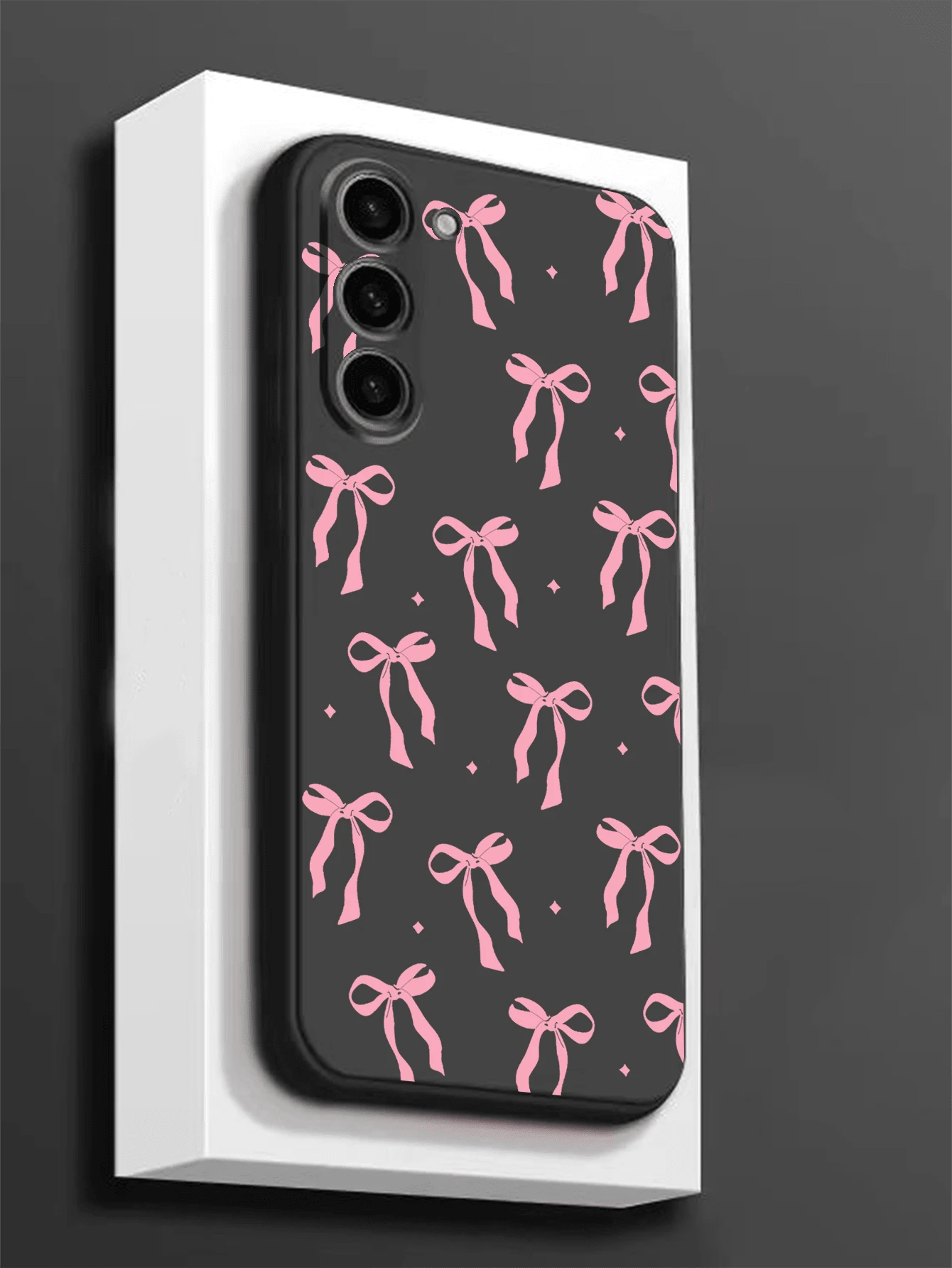 Bow-Knot 1 件粉色蝴蝶结防摔防滑黑色手机壳保护套适用于 、Honor、Redmi、Galaxy A04e/A05s/A13/A14/A15/A34/A35/A50/A52/A53/A54/S21/S22/S23/S24/S25/S25Ultra、6A/7A/8A、12T/13T/14T 防水防震防刮 - 黑色 - 查看 1