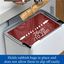 Hanging Trash Can, Kitchen Cabinet Door Hanging Trash Can, Local Inventory Shipping, Covered Kitchen Trash Can, Food Trash Can That Can Be Hung Or Pasted, Large Storage Paper Basket Suitable For Kitchen, Bathroom, Bedroom And Office, Great Mother's Day Gift