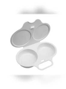 1 件装微波炉煮蛋器、塑料水波蛋器、微波炉蒸蛋器模具