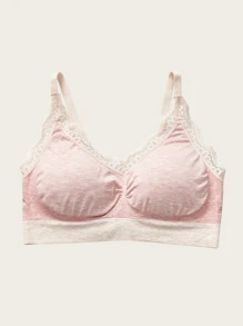 Ensemble de 6 pièces de soutiens-gorge de lingerie sans fil multicolores pour femmes, soutien-gorge de lingerie sans couture pour femmes, sous-vêtements à rassemblement en coton pour femmes, sous-vêtements sexy en dentelle, soutien-gorge de lingerie, Kawaii