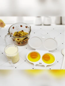 1 件装微波炉煮蛋器、塑料水波蛋器、微波炉蒸蛋器模具