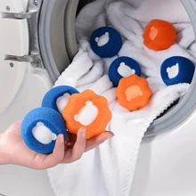 1pc/5pcs/10pcs Reusable Laundry Hair Catcher, Machine Washable Lint Removal Cleaning Balls For Pet Lovers, Effectively Removes Pet Hair From Clothes And Fabrics