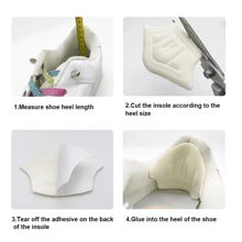 Parches para plantillas, almohadillas para talón para zapatos deportivos, pegatina trasera ajustable en tamaño, almohadilla antidesgaste para pies, cojín insertable para plantilla
