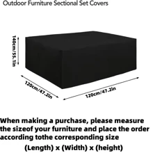 1pc 210D Oxford Cloth Dust Cover,Waterproof Cover,A Cover Suitable For Waterproofing And Preventing Leaf Drop On Household Outdoor Furniture