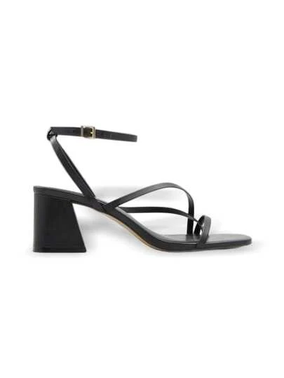 aldo Women's Adjustable Buckle Design Black High Heel Sandals