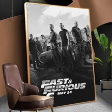 WB 1/10PCS Frameless Fast And Furious Classic Vintage Vintage Posters Sticky Retro Room Bar Cafe Kawaii Room Decor Wall Art Batman Decor Wallpaper