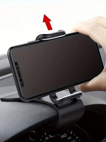 1 件通用车载手机支架 - 易于安装，防滑仪表盘夹兼容 、Oppo、VIVO、OnePlus - 耐用 ABS 材质，无需电池