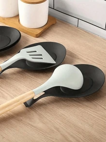 1 Stück/3 Stück Löffelunterlage, leicht zu reinigende TPE Küchen-Utensilien-Unterlage, Silikon Löffelunterlage, isolierte Löffelunterlage, Geschmacksschalen-Unterlage, Löffelhalter für das Restaurant