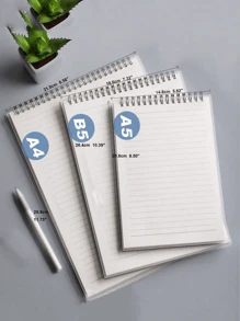 Flip Cover Notebook, A6, A5, B5, A4 Size, 160 Pages With Lined Paper