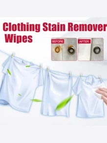 Clothes Stain Removal Wet Wipes, Deep Cleaning Of Stubborn Stains On Clothes, Color Protection Clothes Cleaning Wet Wipes