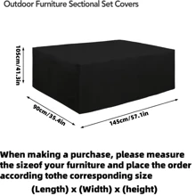 1pc 210D Oxford Cloth Dust Cover,Waterproof Cover,A Cover Suitable For Waterproofing And Preventing Leaf Drop On Household Outdoor Furniture