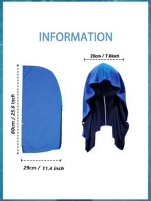 1pc Unisex Cooling Hooded Towel, Quick Drying Cooling Towel For Neck, Face & Head, Suitable For Sports, Camping, Workout, Cycling, Golf, Running, Hiking And Fishing - Multicolor - View 4