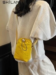 Ladies' Backpack Suitable For Middle School, High School, And College Girls. Also Ideal For Teen Boys And Girls. Features A Convenient Drawstring Closure, Can Be Carried By Hand Or Worn Crossbody.