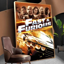 WB 1/10PCS Frameless Fast And Furious Classic Vintage Vintage Posters Sticky Retro Room Bar Cafe Kawaii Room Decor Wall Art Batman Decor Wallpaper
