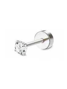 CASSIECA CASSIECA 1 Stück 16 Gauge Knorpel Ohrringe für Frauen, flacher Stecker - Hypoallergen, chirurgischer Edelstahl Stud Hoop Knorpel Ohrring Set für Daith, Concha, Tragus, Helix Piercings, Einzelstück
