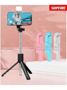 Mini 360º Selfie Stick Bluetooth Tripod Stick S03 - With Colored Led - View 1